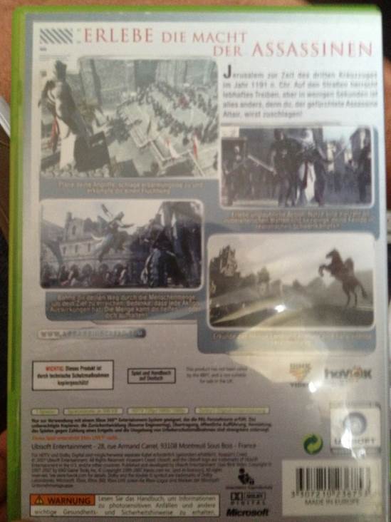 Assassins Creed - Microsoft Xbox 360 (Ubisoft - 1) video game collectible [Barcode 3307210236753] - Main Image 2