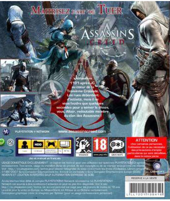 Assassin’s Creed - Sony PlayStation 3 (PS3) (Ubisoft - 1) video game collectible [Barcode 3307210263469] - Main Image 2