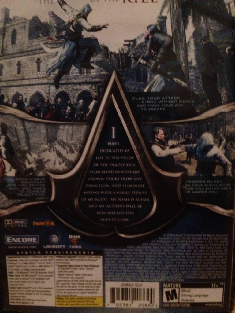 Assassin’s Creed - PC (Ubisoft, Inc.) video game collectible [Barcode 705381208624] - Main Image 2