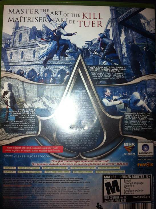 Assassin’s Creed - Microsoft Xbox 360 video game collectible - Main Image 2