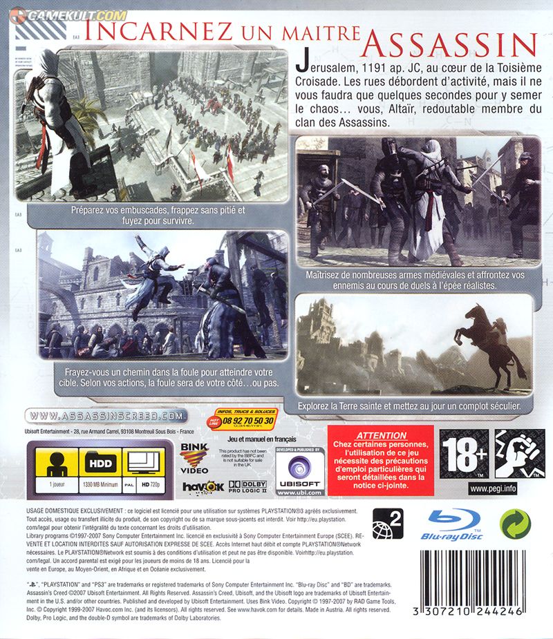 Assassin’s Creed - Sony PlayStation 3 (PS3) video game collectible - Main Image 2