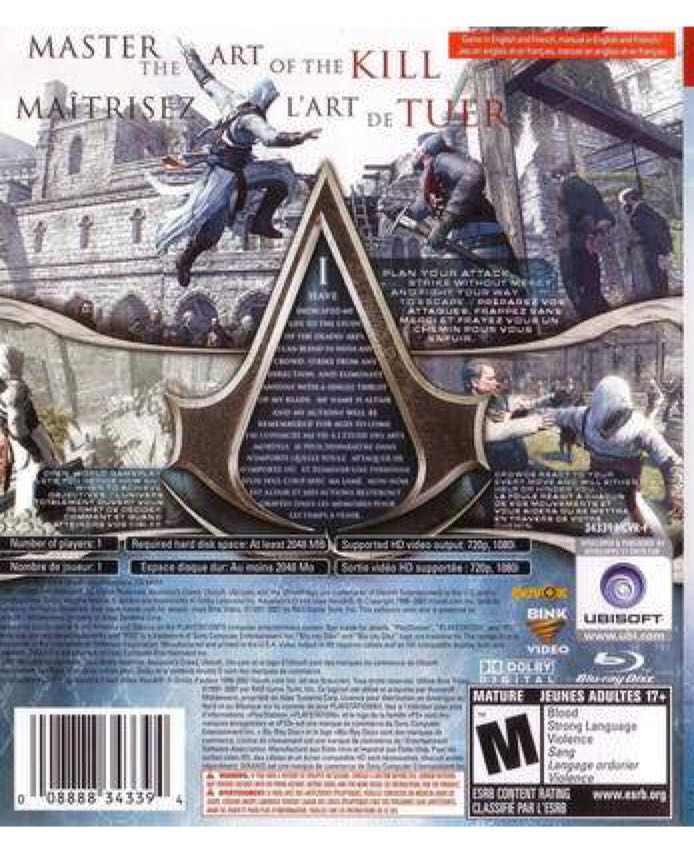 Assassin’s Creed - Sony PlayStation 3 (PS3) video game collectible - Main Image 2
