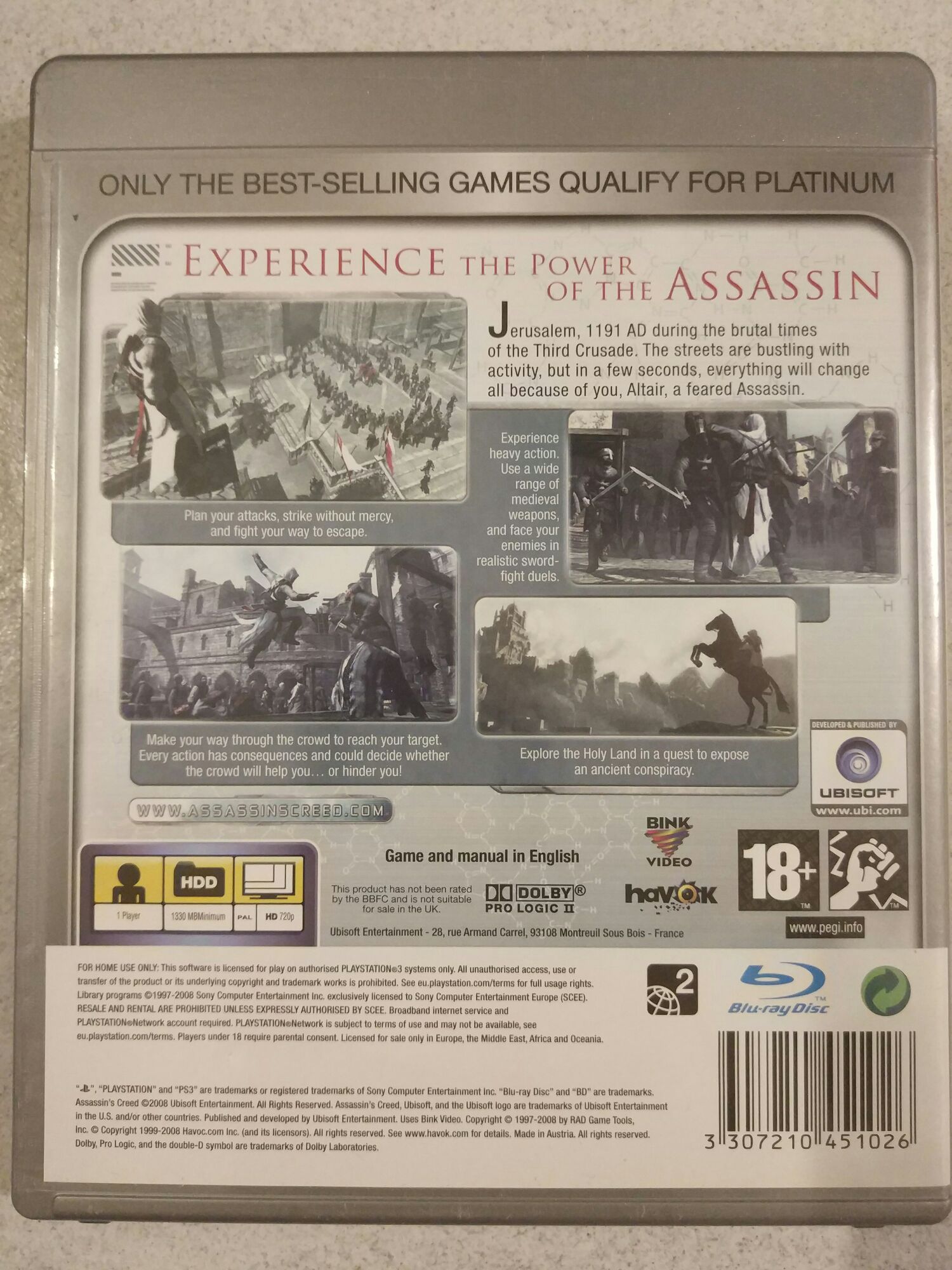 Assassin’s Creed - Sony PlayStation 3 (PS3) video game collectible - Main Image 2