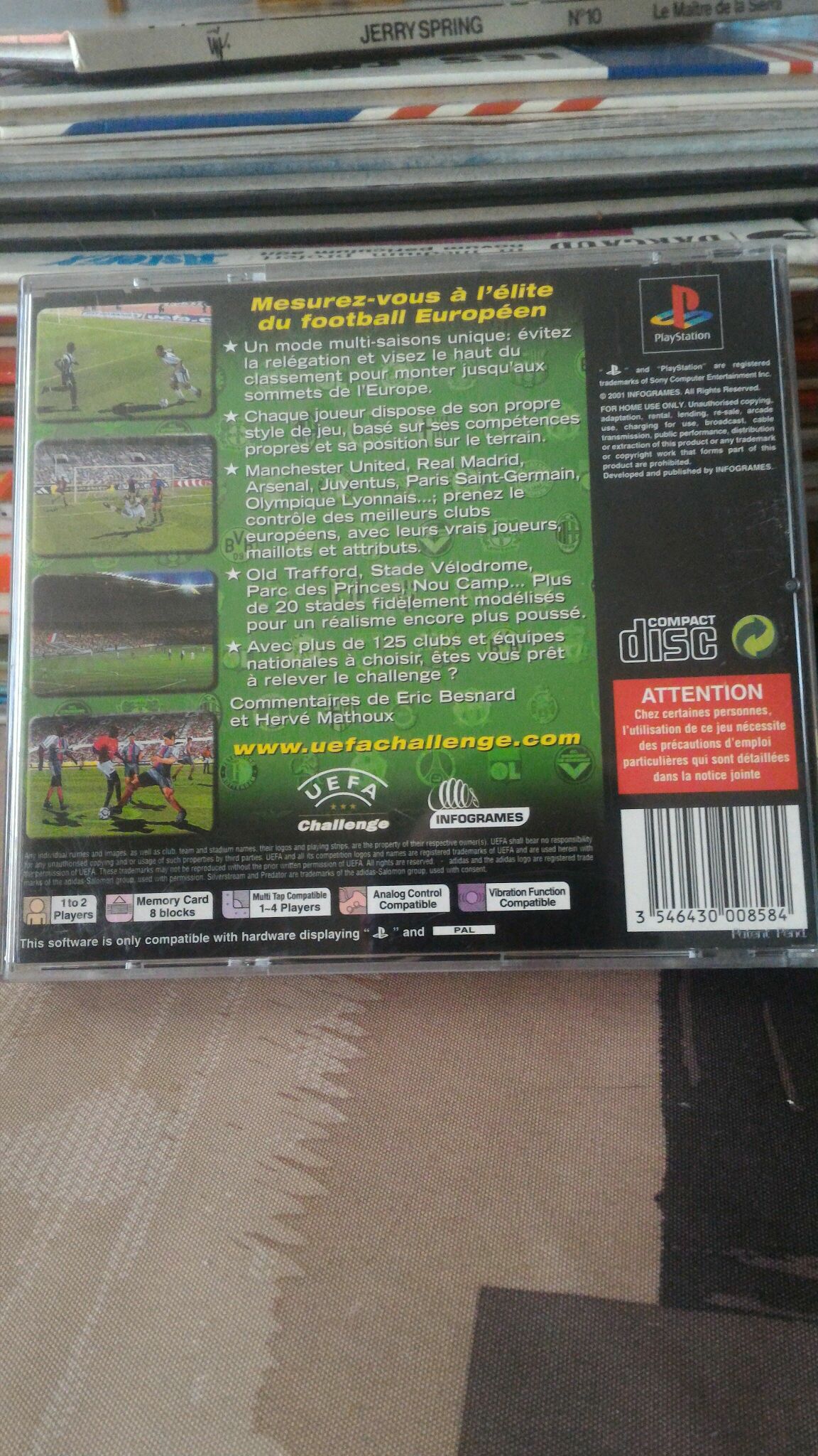 UEFA Challenge - Sony PlayStation video game collectible [Barcode 3546430008584] - Main Image 2