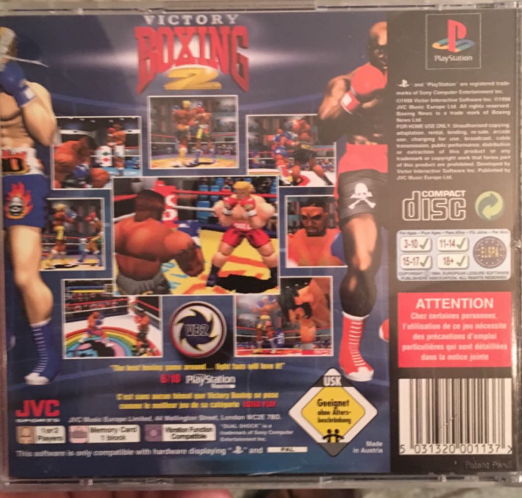 Victory Boxing - Sega Saturn video game collectible [Barcode 5031320001137] - Main Image 2