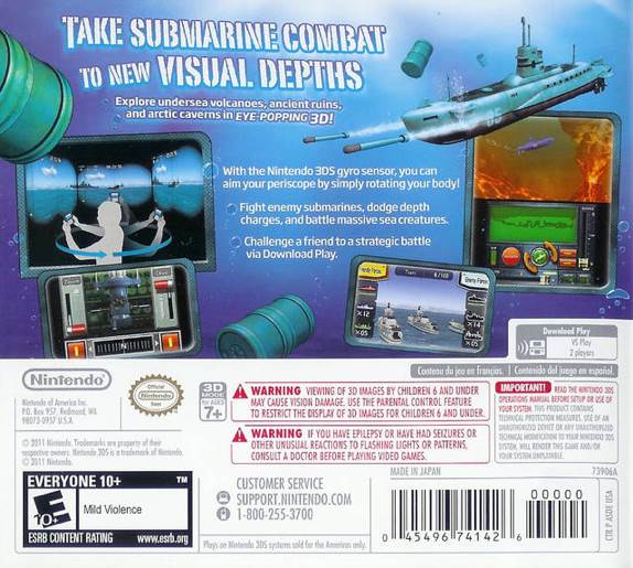 Steel Diver - Nintendo 3DS (Nintendo - 1 - 2) video game collectible [Barcode 045496520663] - Main Image 2