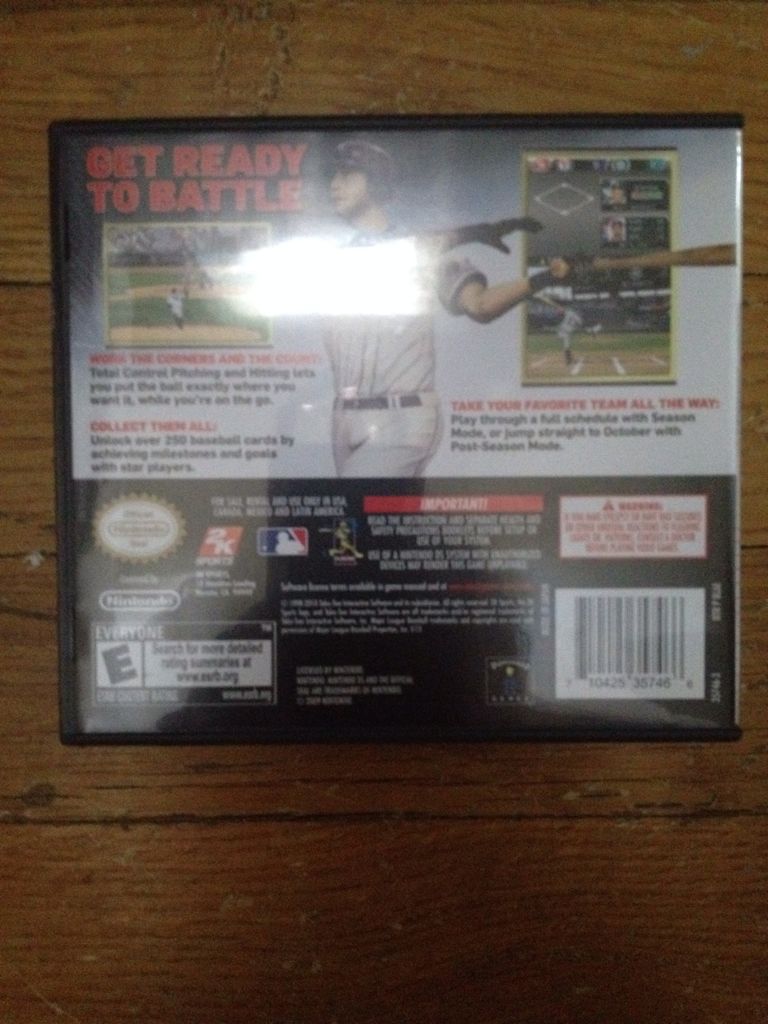 2k Sports Major League Baseball 2k10  - Nintendo DS (2K Sports - 1) video game collectible - Main Image 2