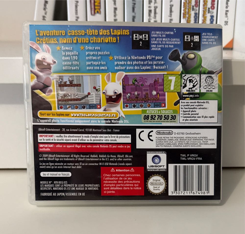 Lapins Cretins La Grosse Aventure - Nintendo DS video game collectible [Barcode 3307211674981] - Main Image 2