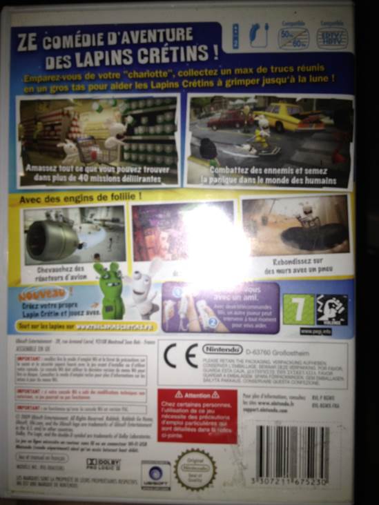 Lapins Cretins La Grosse Aventure - Nintendo Wii video game collectible - Main Image 2