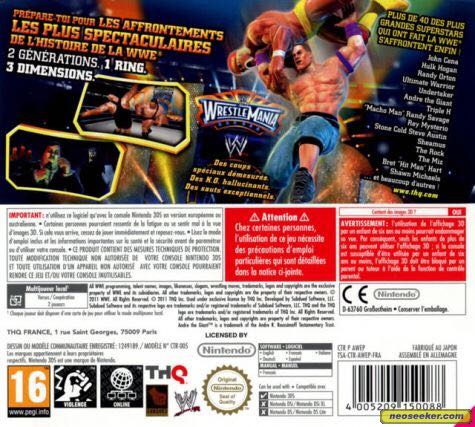 WWE All-Stars - Nintendo 3DS (THQ - 2) video game collectible [Barcode 78410664] - Main Image 2