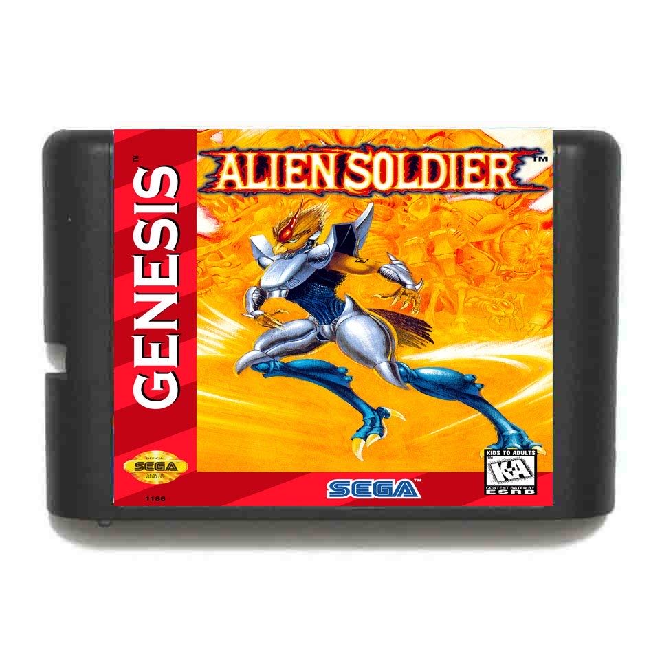 Alien Soldier - Sega Mega Drive (Sega of America Inc. - 1) video game collectible [Barcode 9312544031022] - Main Image 3