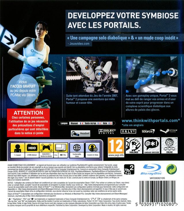 Portal 2 - Sony PlayStation 3 (PS3) video game collectible - Main Image 2