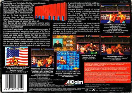 Foreman For Real - Nintendo Super Nintendo Entertainment System (SNES) video game collectible - Main Image 2