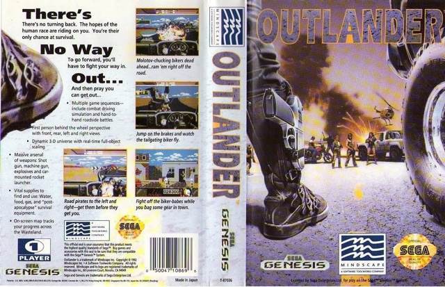 Outlander - Sega Genesis (Mega Drive) (Mindscape - 1) video game collectible [Barcode 050047108696] - Main Image 2