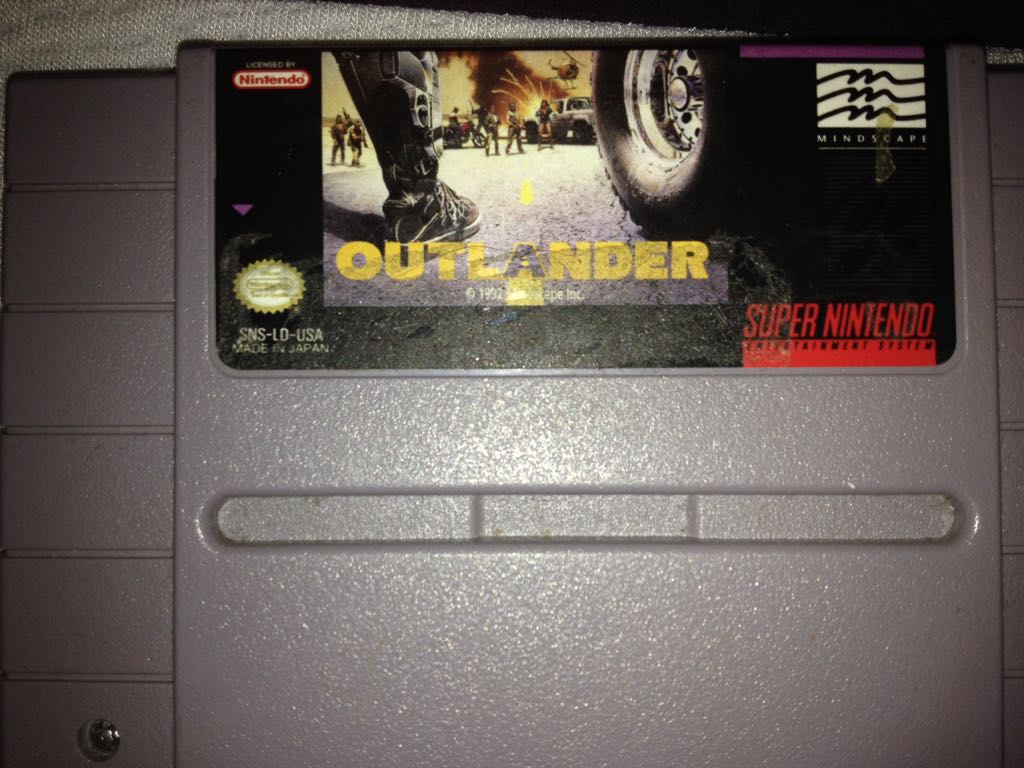 Outlander - Nintendo Super Nintendo Entertainment System (SNES) (Mindscape Entertainment) video game collectible - Main Image 1