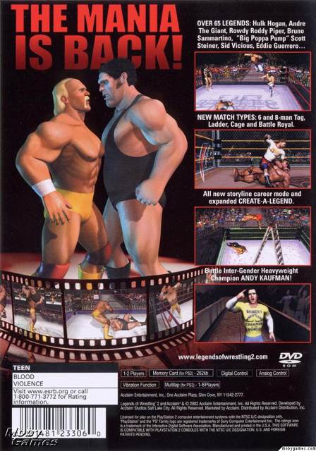 Legends Of Wrestling II - Sony PlayStation 2 (PS2) video game collectible - Main Image 2
