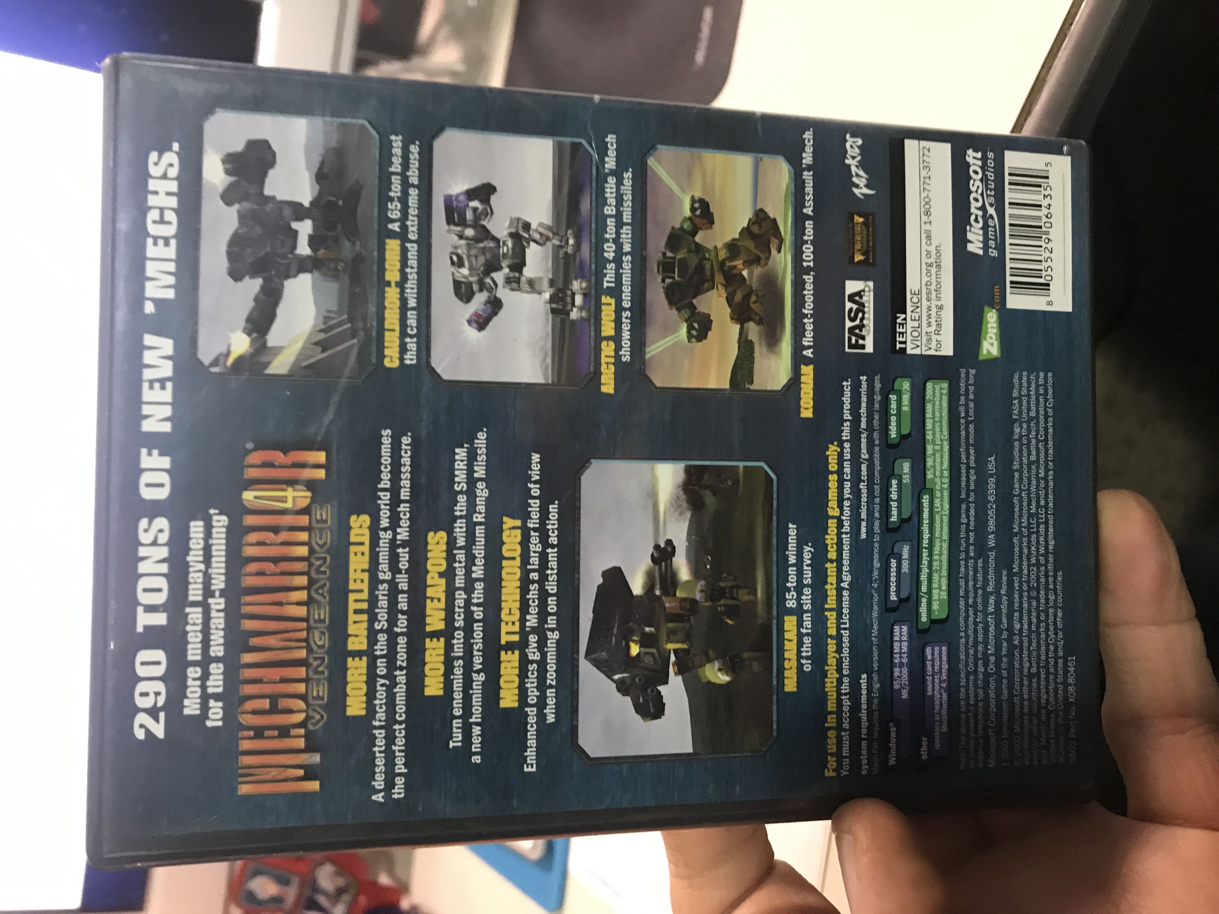 Mechwarrior 4 Clan Mech Pak - PC video game collectible [Barcode 805529064355] - Main Image 2