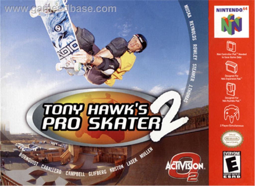 Tony Hawk’s Pro Skater 2 - Nintendo 64 (N64) video game collectible - Main Image 1