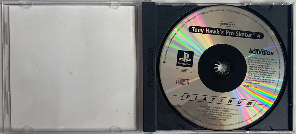 Tony Hawk’s Pro Skater 4 - Sony PlayStation (Activision - 1-2) video game collectible [Barcode 5030917018572] - Main Image 3