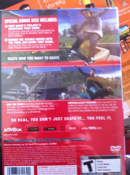Tony Hawk’s Project 8 - Sony PlayStation 2 (PS2) (Activision) video game collectible [Barcode 047875821392] - Main Image 2