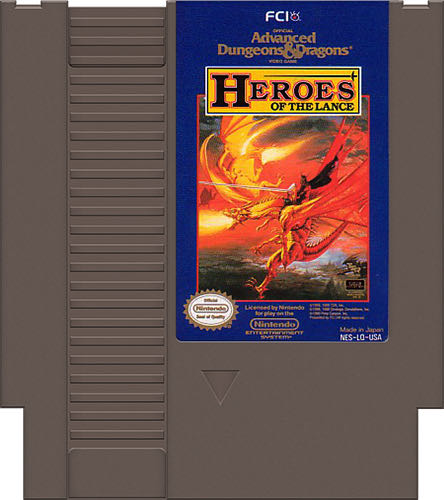Advanced Dungeons & Dragons: Heroes of the Lance - Nintendo Entertainment System (NES) video game collectible - Main Image 3