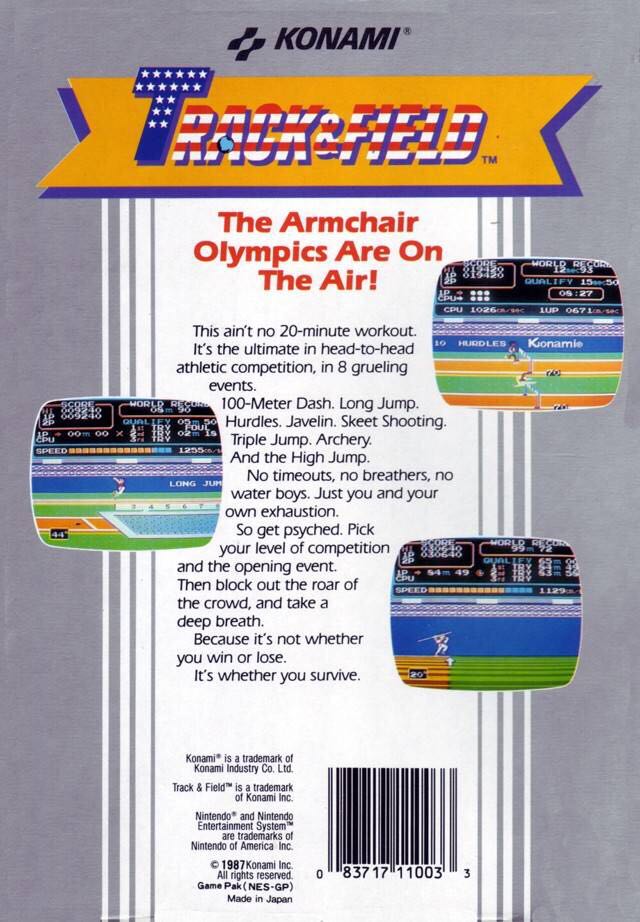 Track & Field - Nintendo Entertainment System (NES) video game collectible - Main Image 2
