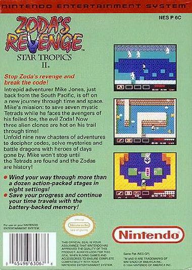 Zoda’s Revenge: StarTropics II - Nintendo Entertainment System (NES) (Nintendo - 1) video game collectible - Main Image 2