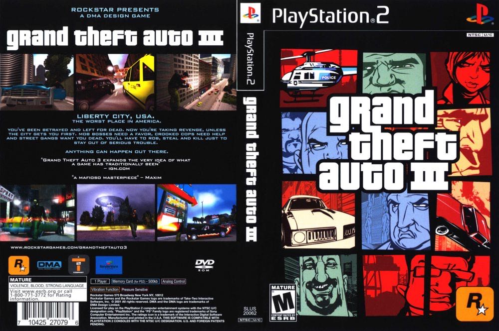 Grand Theft Auto III - Sony PlayStation 2 (PS2) (Rockstar Games - 1) video game collectible [Barcode 1042527079] - Main Image 2