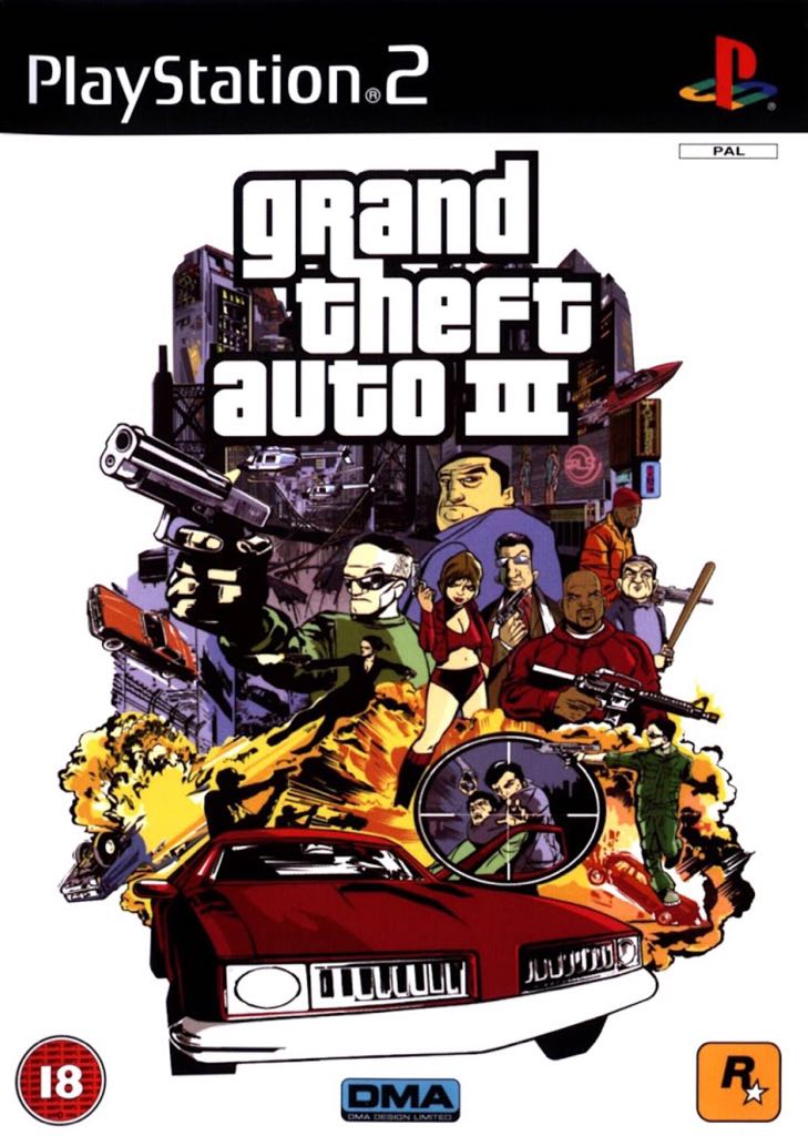 Grand Theft Auto: III - Sony PlayStation 2 (PS2) (Rockstar Games) video game collectible - Main Image 1