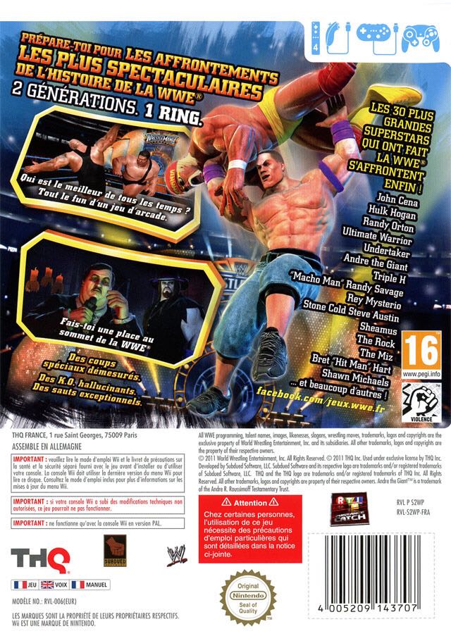 WWE All Stars - Nintendo Wii video game collectible [Barcode 4005209143691] - Main Image 2