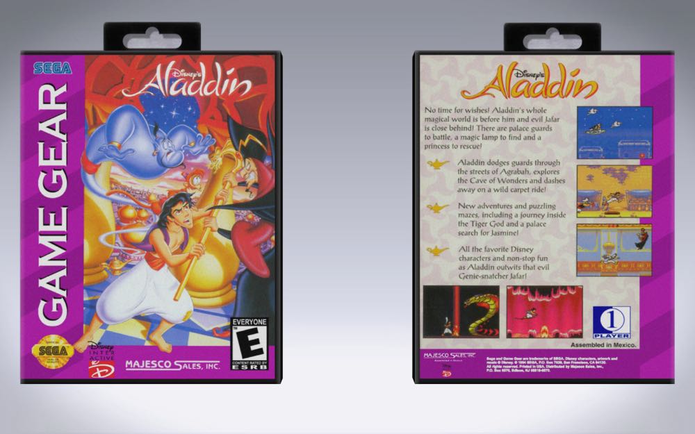 Disney’s Aladdin - Sega Game Gear (Sega - 1) video game collectible - Main Image 2
