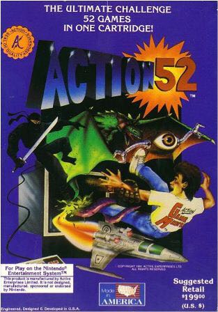 Action 52 - Nintendo Entertainment System (NES) (Active Enterprises) video game collectible [Barcode 730669188800] - Main Image 1