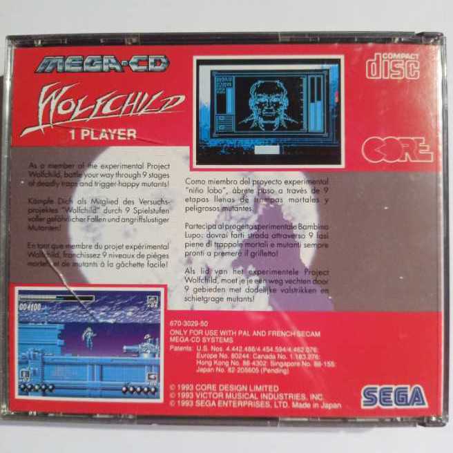 Wolfchild - Sega Mega CD (Core - 1) video game collectible - Main Image 2