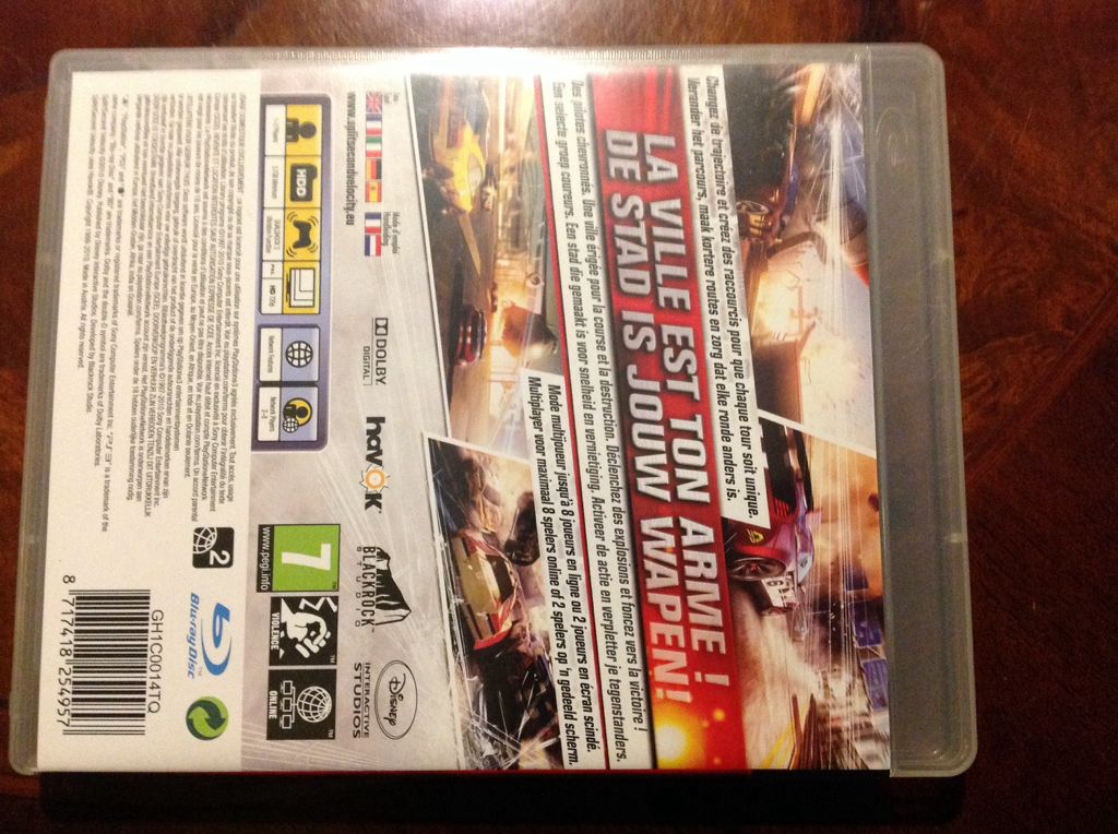 Split/Second Velocity - Sony PlayStation 3 (PS3) (Disney Interactive Studios - 1-2) video game collectible [Barcode 8717418254957] - Main Image 2