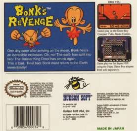 Bonk’s Revenge - Nintendo Game Boy (Hudson Soft) video game collectible - Main Image 2