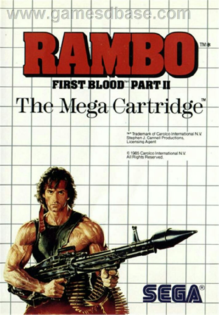 Rambo - Sega Master System video game collectible - Main Image 1