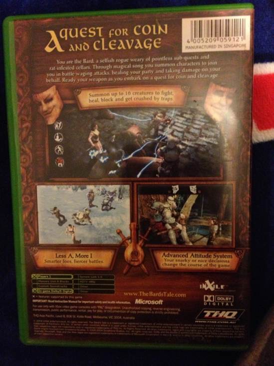 The Bard’s Tale - Microsoft Xbox video game collectible - Main Image 2