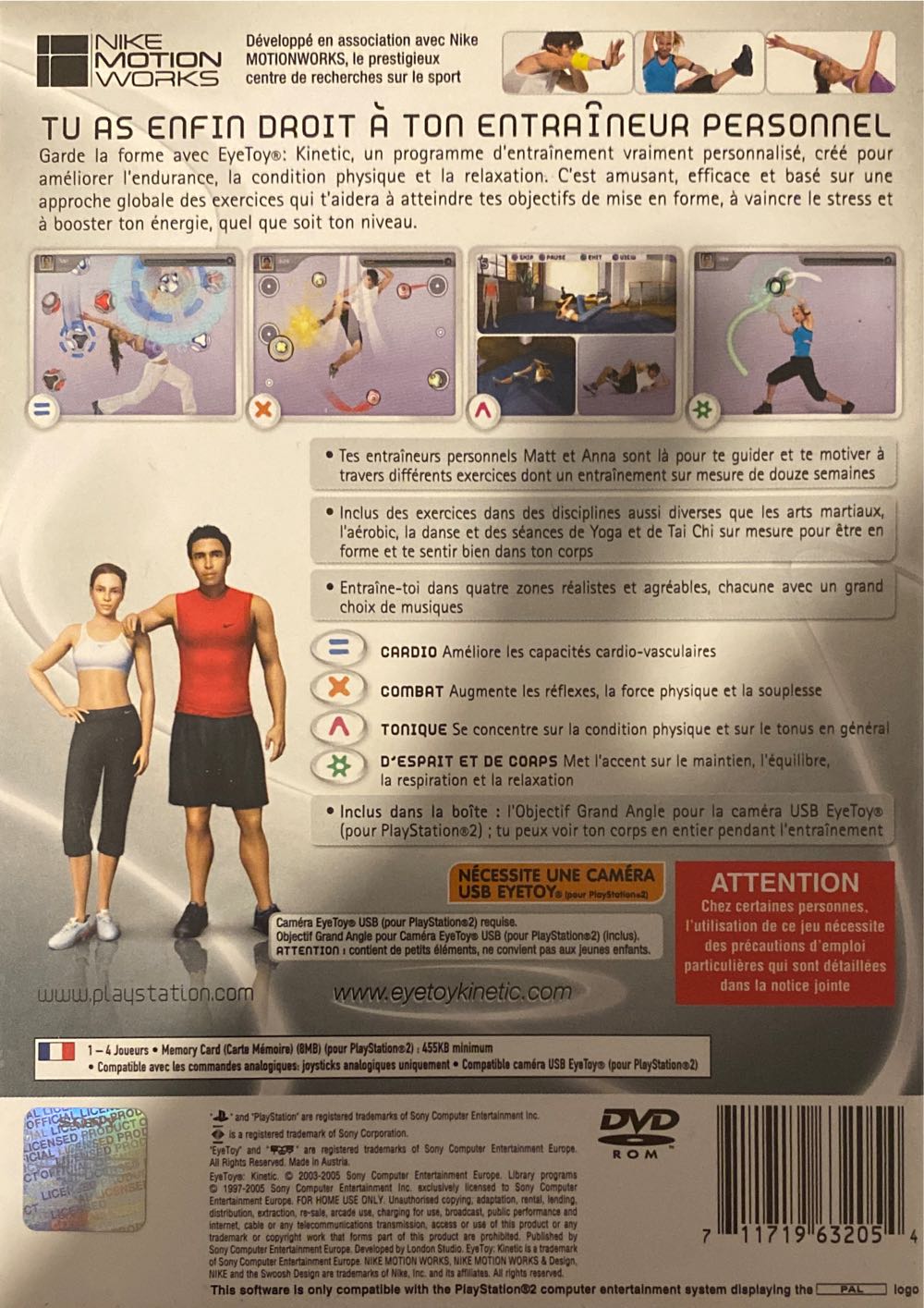 EyeToy : Kinetic - Sony PlayStation 2 (PS2) (1) video game collectible [Barcode 711719632054] - Main Image 2