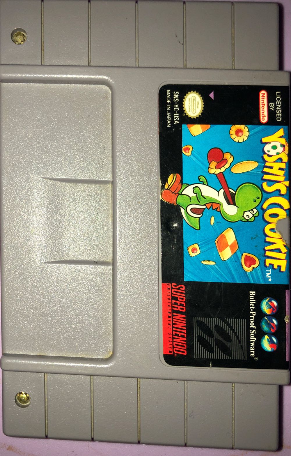 Yoshi’s Cookie - Nintendo Super Nintendo Entertainment System (SNES) (Nintendo - 1-2) video game collectible - Main Image 4