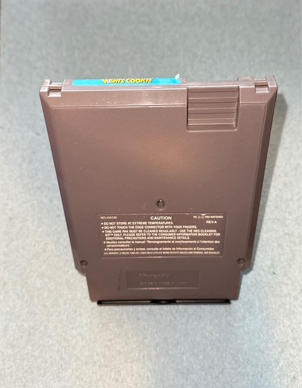 Yoshi’s Cookie  [pealing Label] - Nintendo Entertainment System (NES) video game collectible - Main Image 4