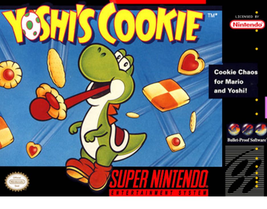Yoshi’s Cookie - Nintendo Super Nintendo Entertainment System (SNES) video game collectible - Main Image 1