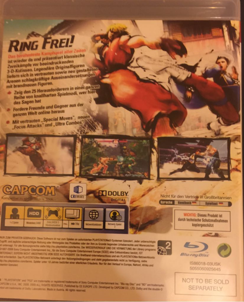 Street Fighter 4 - Sony PlayStation 3 (PS3) (1-2) video game collectible - Main Image 2