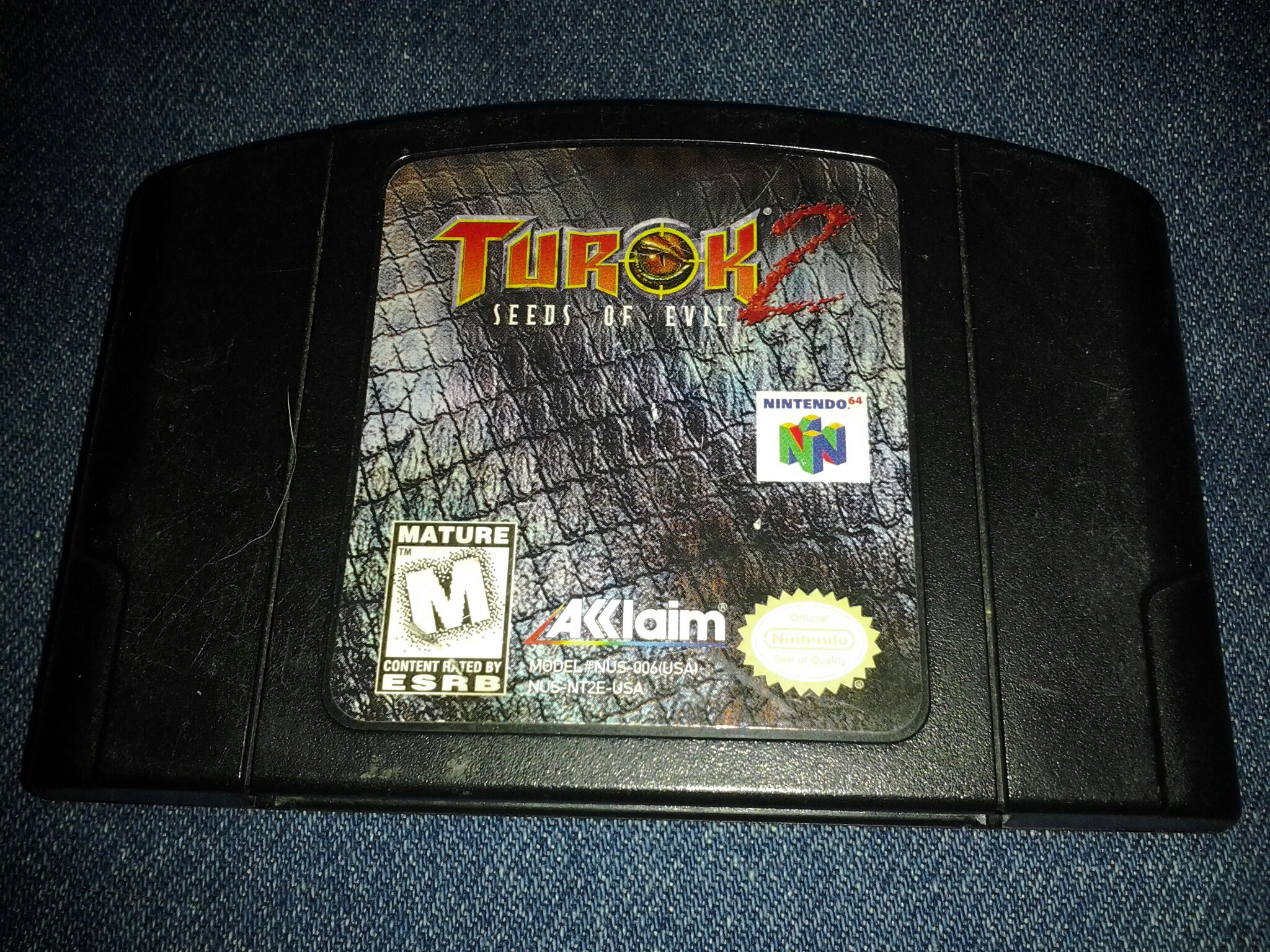 Turok 2: Seeds Of Evil - Nintendo 64 (N64) (Akklaim) video game collectible - Main Image 1