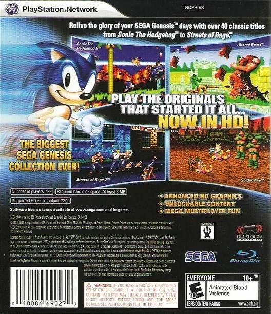Jogo - Sony - PS3 - Sonic’s Ultimate Genesis Collection - Sony PlayStation 3 (PS3) (Sega - 2) video game collectible [Barcode 010086690279] - Main Image 2