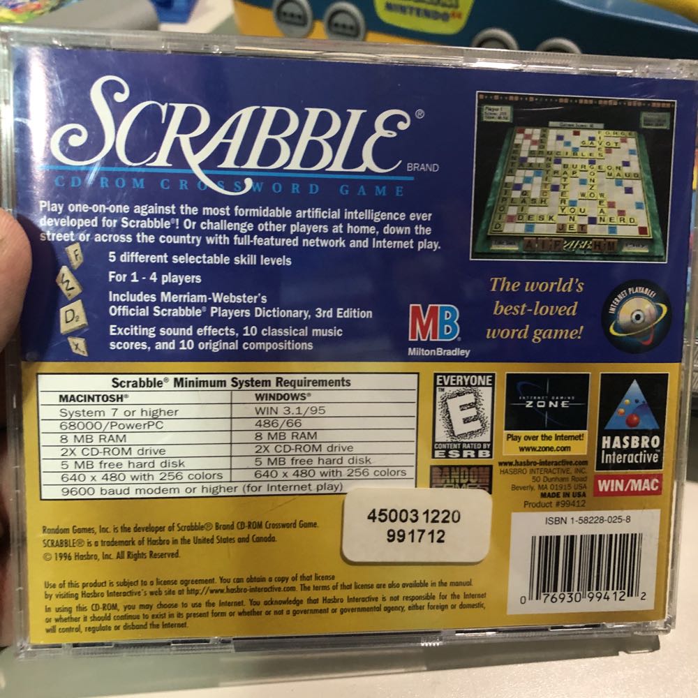 Scrabble - PC (Hasbro Interactive Inc. - 6) video game collectible [Barcode 705381111900] - Main Image 2