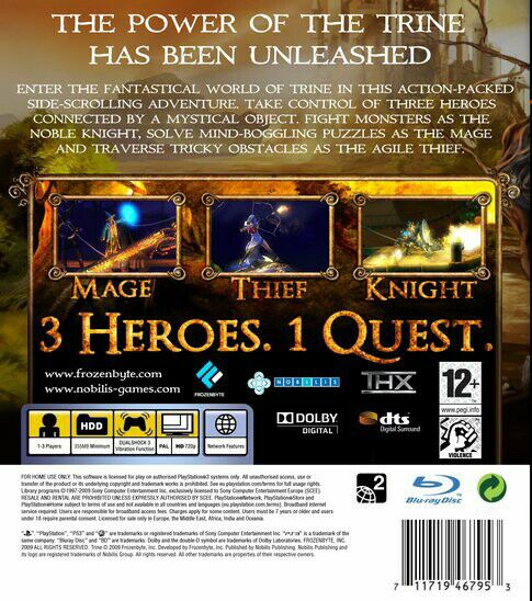 Trine - Sony PlayStation 3 (PS3) (Southpeak Interactive - 3) video game collectible - Main Image 2