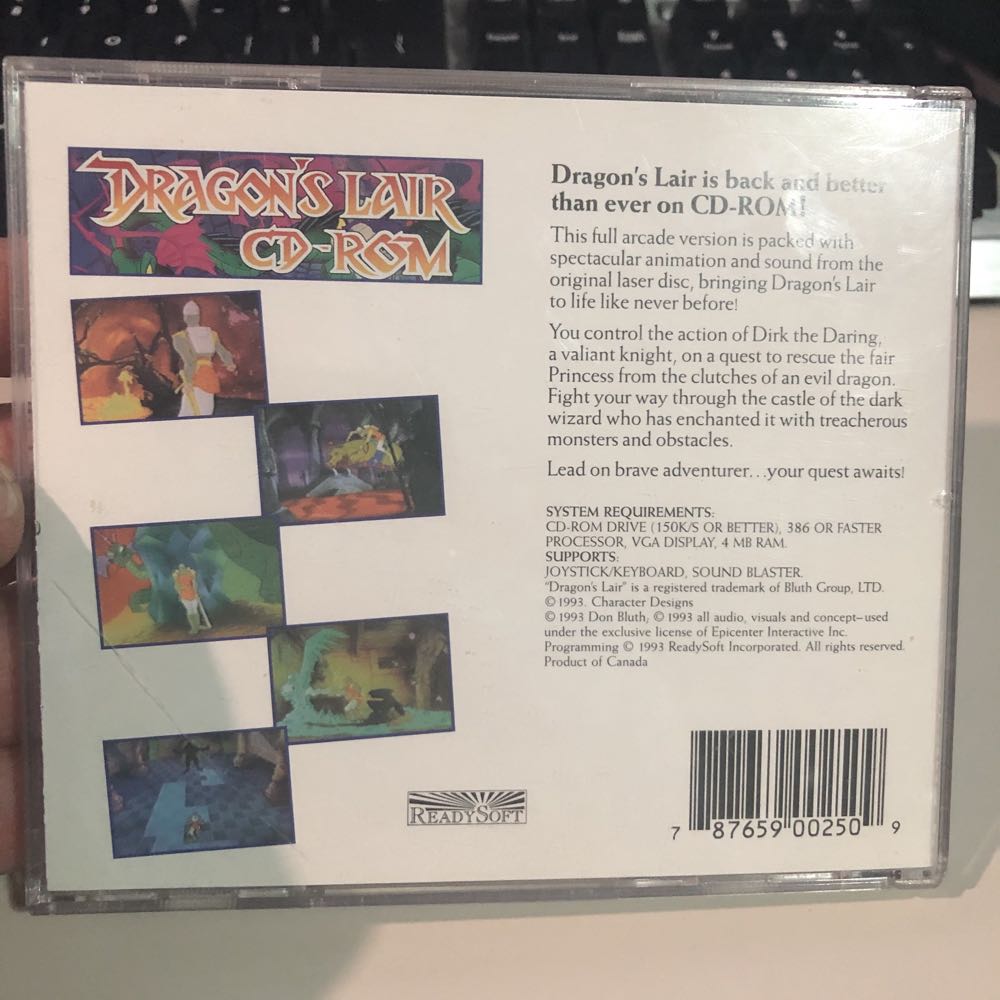 Dragon’s Lair - Sony PlayStation 2 (PS2) video game collectible [Barcode 787659002509] - Main Image 2