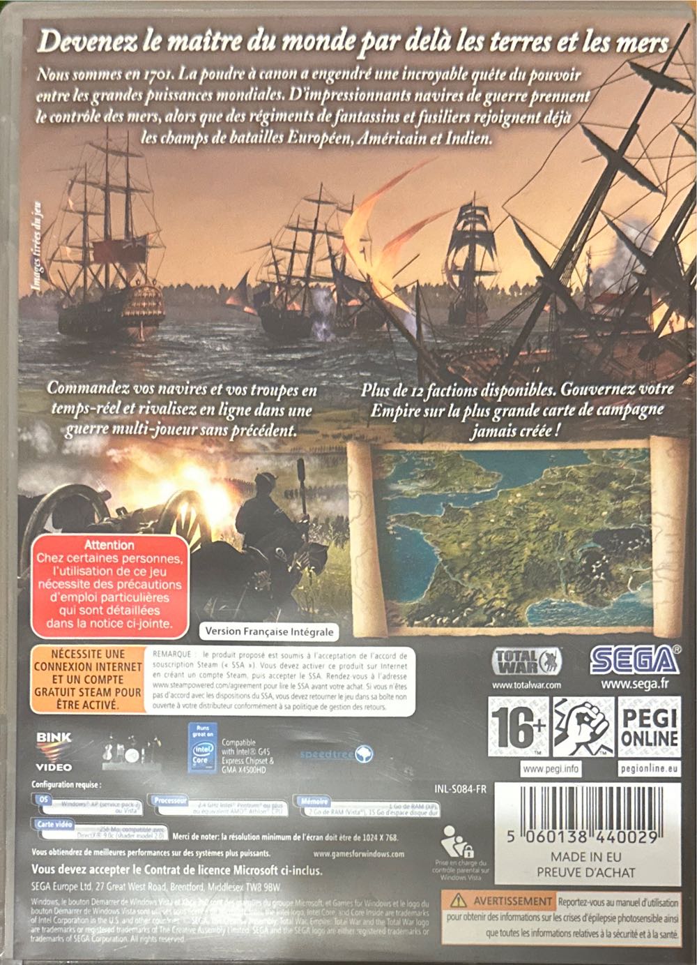 Empire Total War - PC video game collectible [Barcode 5060138440029] - Main Image 2