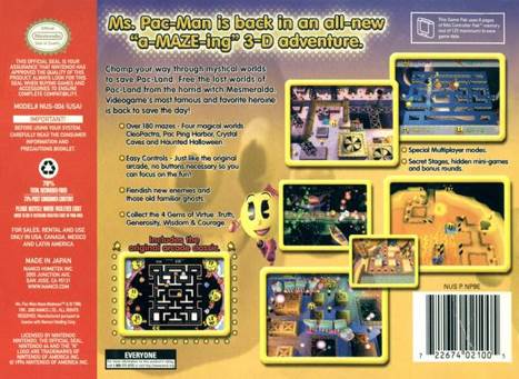 Ms. Pac - Man - Nintendo 64 (N64) video game collectible - Main Image 2
