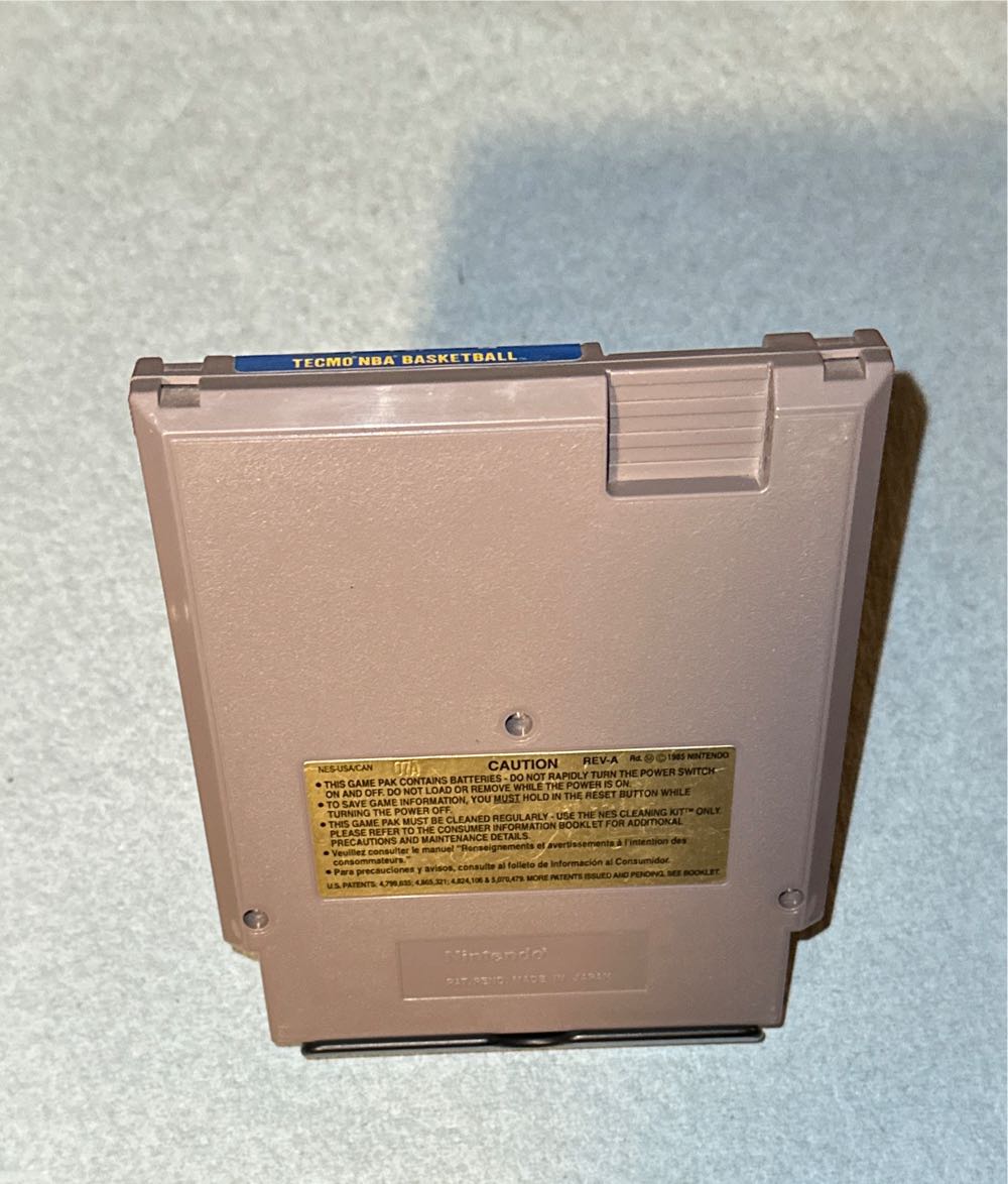 Tecmo NBA Basketball - Nintendo Entertainment System (NES) video game collectible - Main Image 4